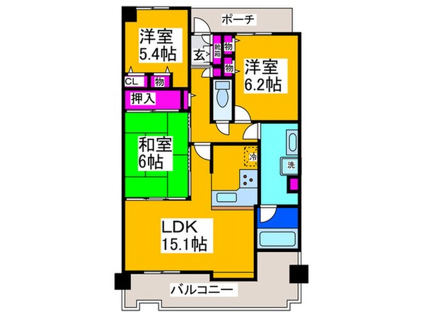 ｸﾞﾚｲｽﾗﾝﾄﾞﾏｰｸ堺・光明池(1114)の物件間取画像